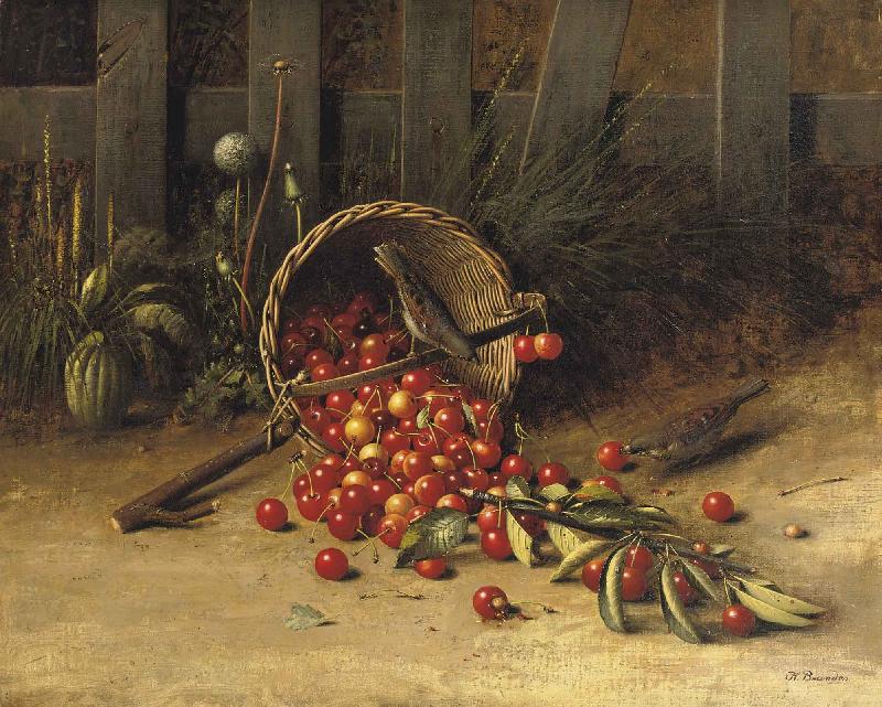 George Hitchcock The cherry thieves Germany oil painting art